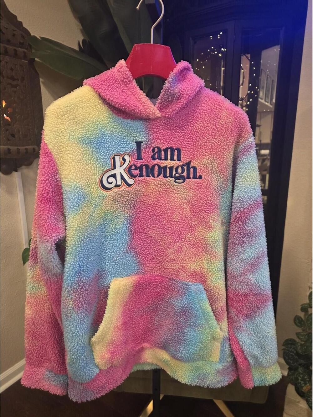 Mattel Creations Barbie The Movie Official Ken I Am Kenough Unisex Hoodie L